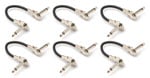 Hosa IRG600.5 Guitar Patch Cable Low Profile Right Angle 6 Pack Front View